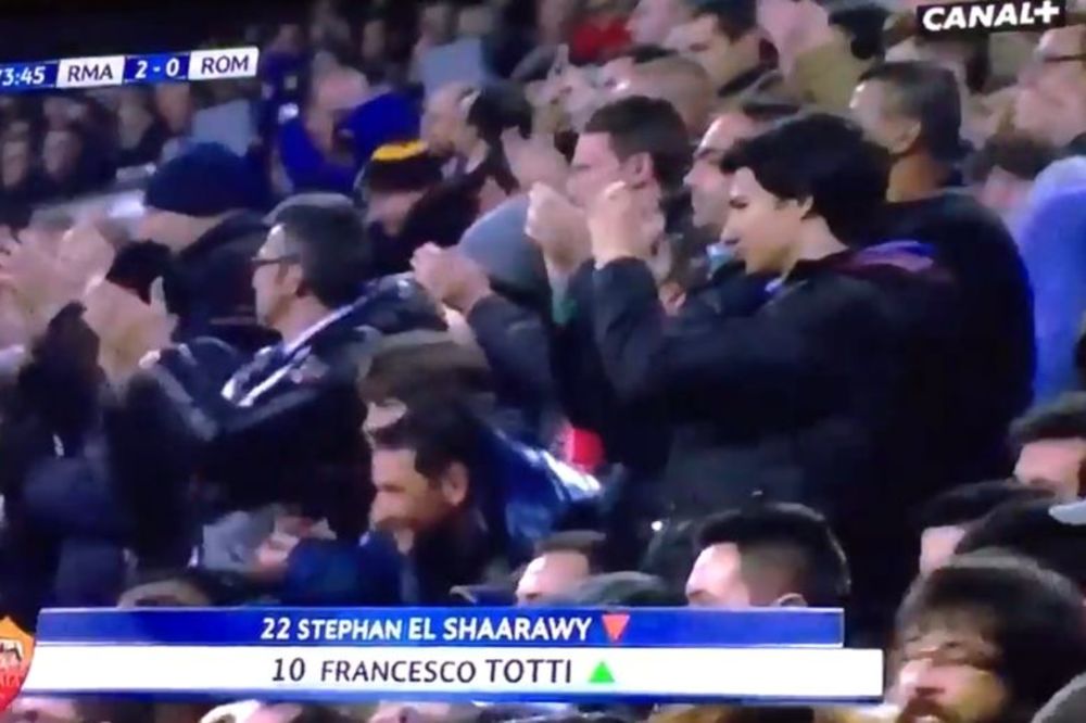 Kada Toti ulazi u igru u Madridu se ustaje i aplaudira! (VIDEO)