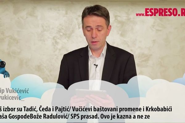 ESPRESO TVITER Saša Radulović: Nisam bio ni Vučićev, ni Dačićev ministar! (VIDEO)