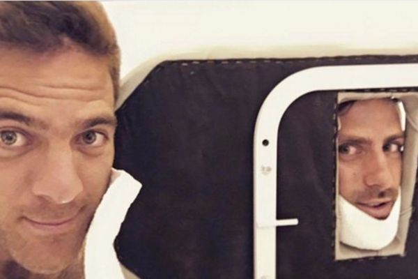 Ćao, prijatelju! Jesam li ti nedostajao? Povratnik u svetski tenis uleteo Noletu na masažu! (VIDEO)