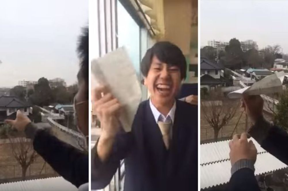 Ma nema šanse ponovo! Neponovljiv let papirnog aviona! (VIDEO)