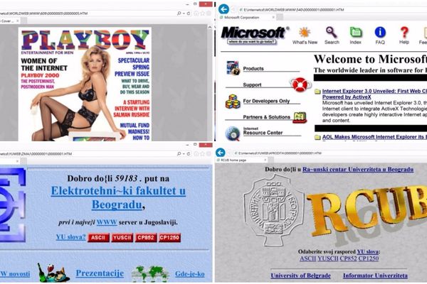 Evo kako su izgledali sajtovi pre 20 godina! (FOTO)