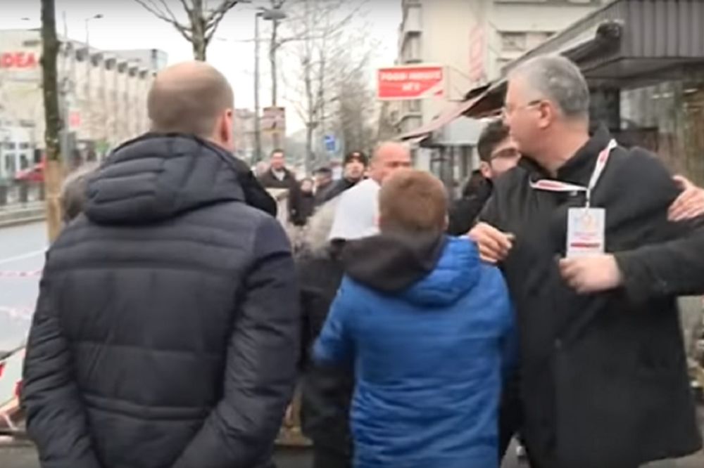 Ajde pucaj! Huligan napao Šutanovca, Božovića i Vučkovićevu na Zvezdari (VIDEO)