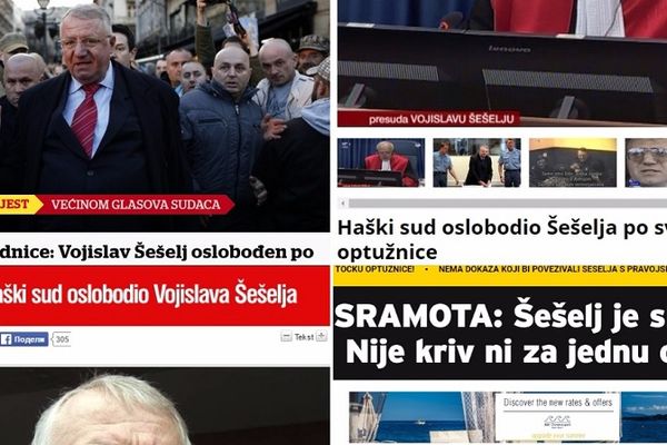 Hrvati u potpunom šoku, Šešelj na slobodi!