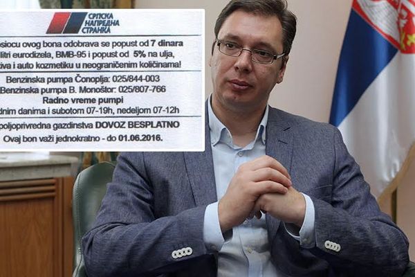 Naprednjaci puni fora pred izbore: SNS deli bonove za gorivo u zamenu za glas! (FOTO)