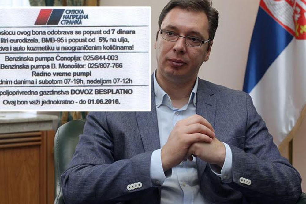 Naprednjaci puni fora pred izbore: SNS deli bonove za gorivo u zamenu za glas! (FOTO)