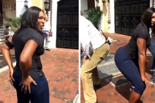 Poslastica za oči: Serena tverkovala na ulici i učila prolaznike kako se to radi! (VIDEO)
