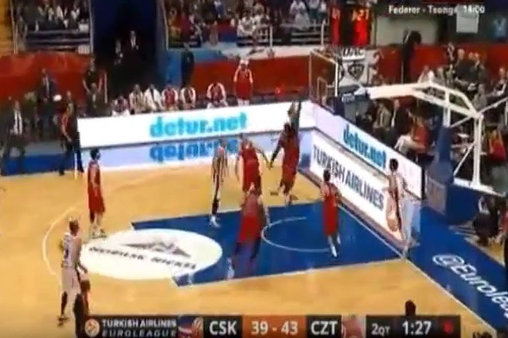 Kad kapiten Zvezde zalepi: Strašni centar CSKA našao se na posteru Luke Mitrovića! (VIDEO)