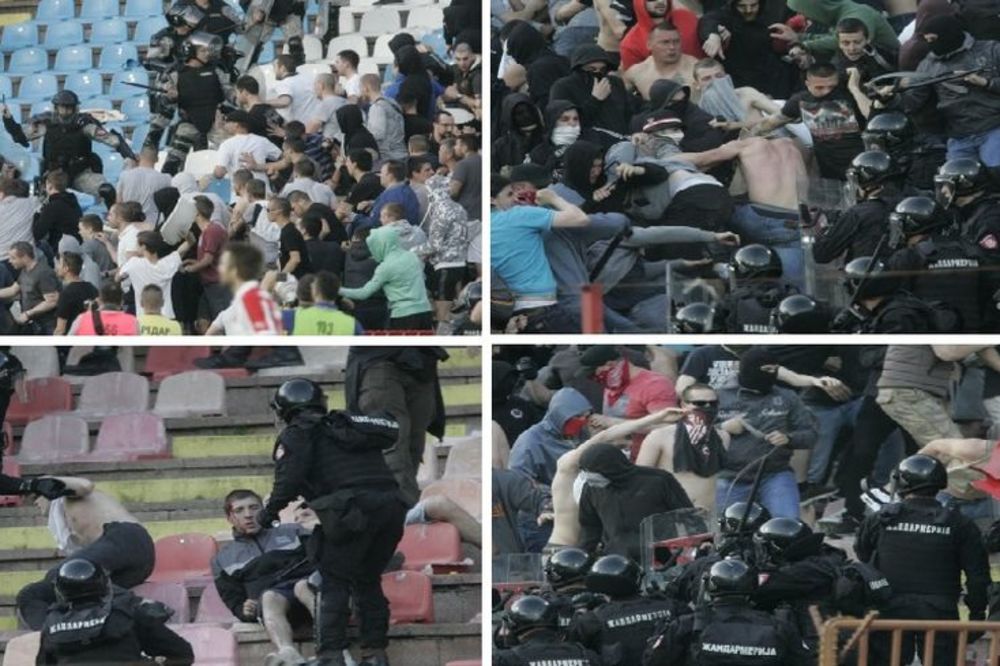Retrospektiva brutalnosti sa Večitog derbija: 5 najjačih snimaka haosa Delija, Grobara i Žandarmerije! (VIDEO)