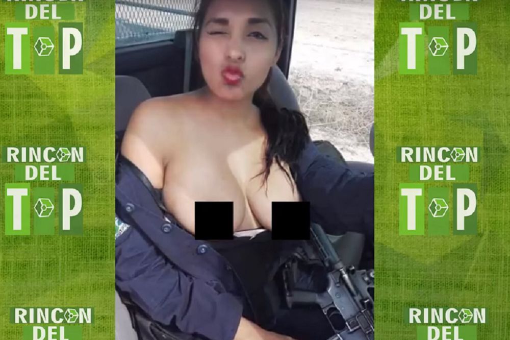 Meksička policajka napravila toples fotografije na radnom mestu! (VIDEO)