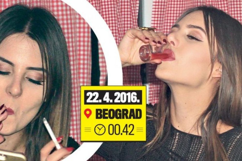 Cecina mala pije i puši kao velika: Anastasija nateže i duvani! (FOTO)