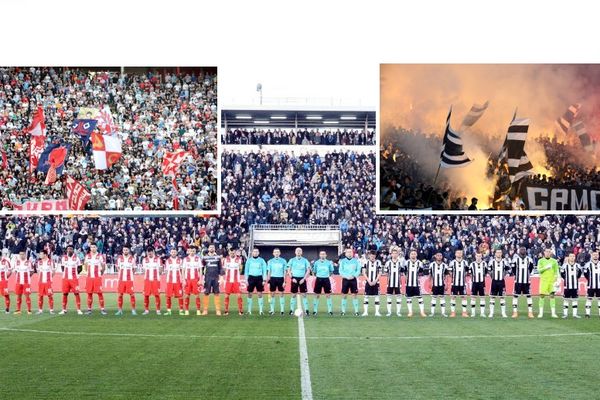 Sve se može, kad se Srbi slože: Navijači Zvezde i Partizana igraju svoj derbi! (FOTO)