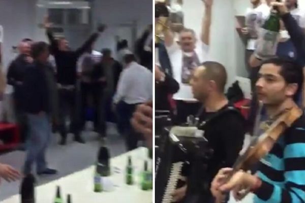 Slavlje do daske: Tamburaši stigli na Marakanu i napravili haos u veseloj svlačionici! (VIDEO)