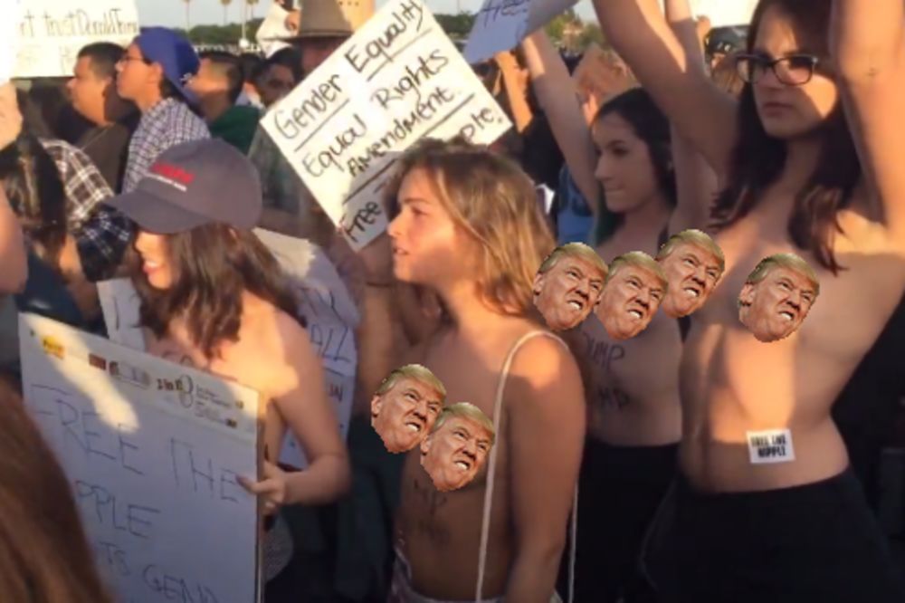 One su smislile kako da zaustave Donalda Trampa: Sisama! (VIDEO)