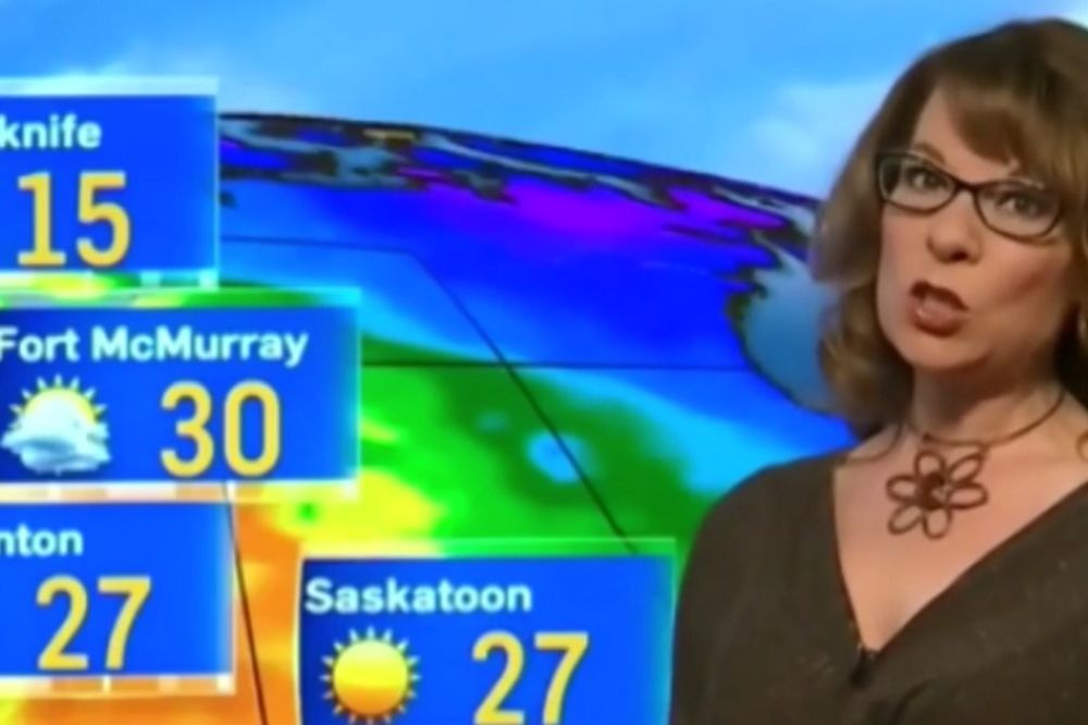 Voditeljka vremenske prognoze se našalila, a onda je nastala apokalipsa (FOTO) (VIDEO)