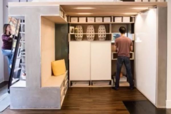 3 u 1: I spavaća, i dnevna, i radna soba! (GIF)