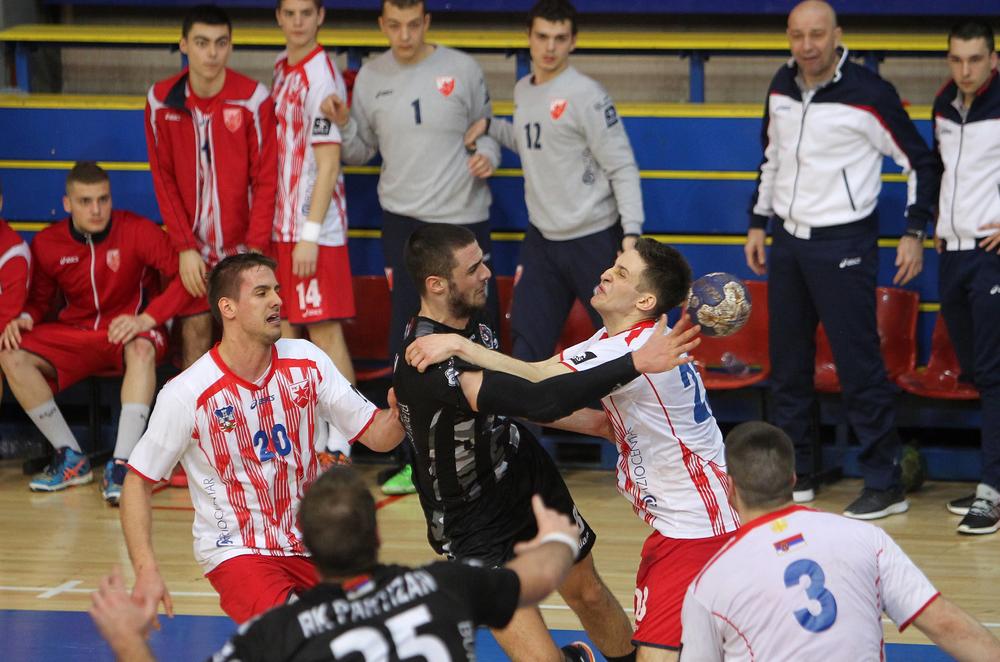 Detalj sa Večitog derbija u rukometu  