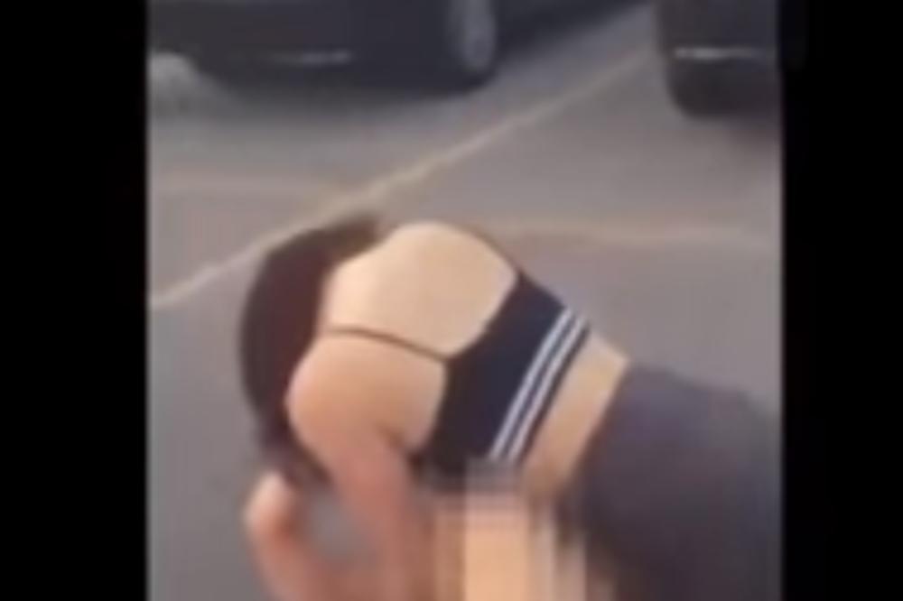 Ispadale im grudi i sve ostalo: Brutalna tuča polugolih devojaka na parkingu! (VIDEO)