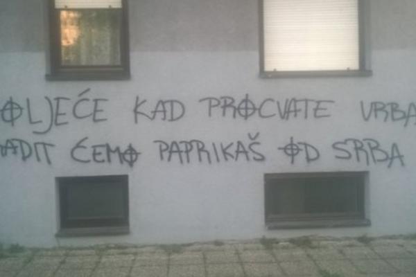 U proljeće kad procvate vrba, radit ćemo paprikaš od Srba: Grafit u Zagrebu dokazuje da se ništa nije izmenilo! (FOTO)