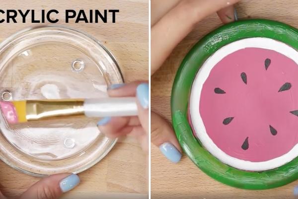 Uzela je stakleni tanjirić i lepak, a dobila je nešto što ćete odmah poželeti (VIDEO)