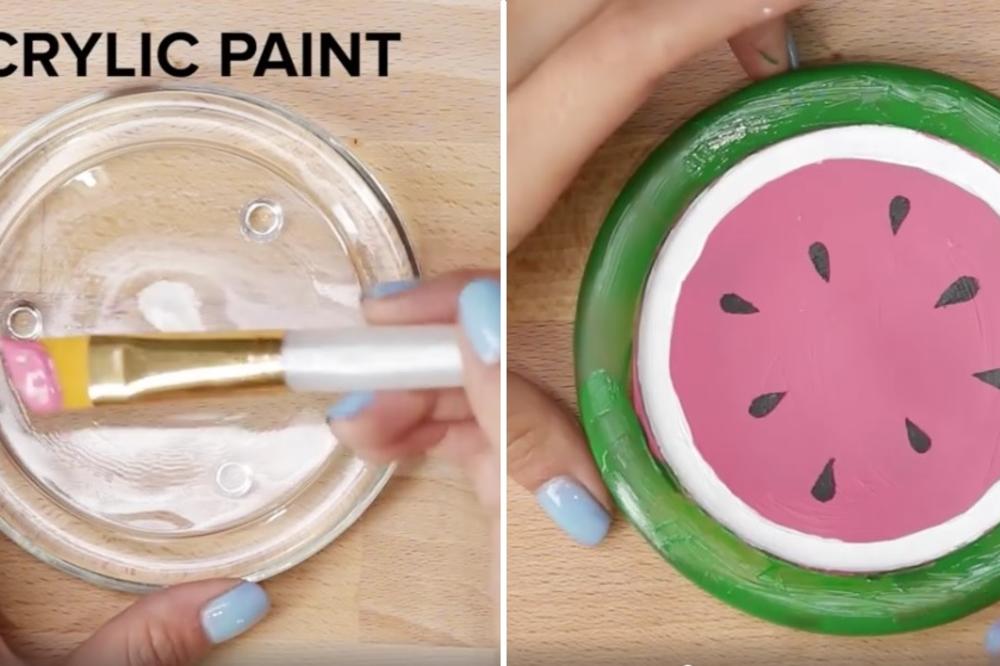 Uzela je stakleni tanjirić i lepak, a dobila je nešto što ćete odmah poželeti (VIDEO)