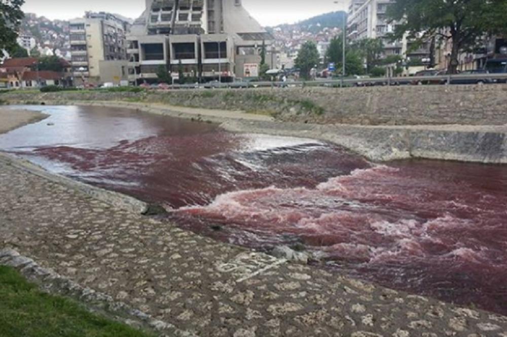 Krvava reka teče Srbijom!  Đetinja preko noći promenila boju! (FOTO)