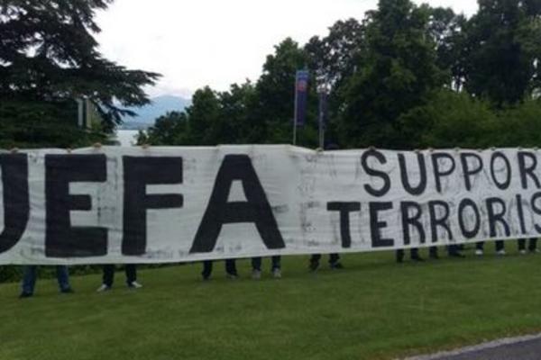 U Nionu osvanula poruka: UEFA podržava terorizam! (FOTO)