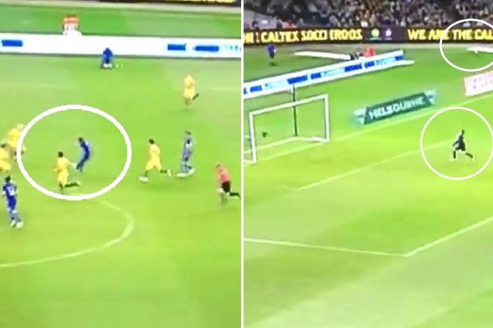 Bombaaa! Fudbaler Olimpijakosa lobovao golmana sa više od pola terena u dresu Grčke! (VIDEO)