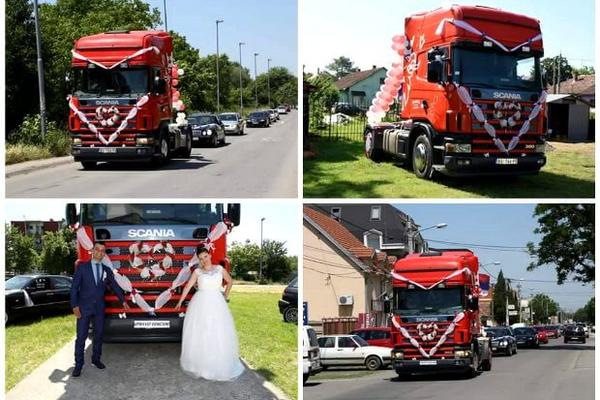 Kakva limuzina, kakvi bakrači! Mladenci za svadbu izabrali nesvakidašnje prevozno sredstvo! (FOTO)
