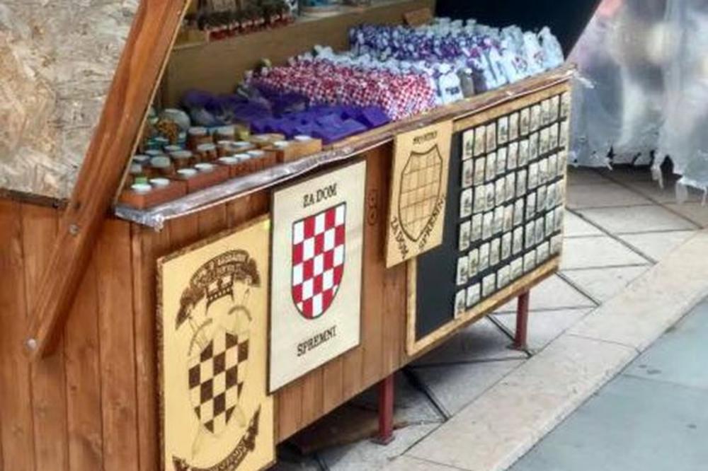 Sramota: Prodavali ustaške simbole u centru Splita! (FOTO)