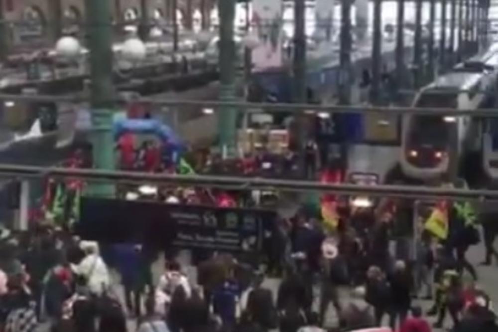 Novi problemi za Francuze: Pehar šampiona Evrope blokiran u pariskoj železnici! (VIDEO)