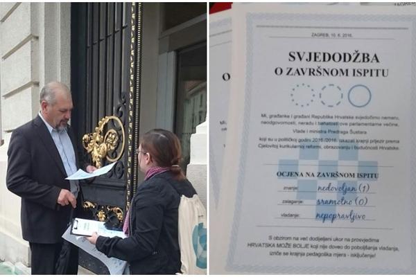 Hrvati političarima dodelili svedočanstva: Znanje loše, vladanje još gore (FOTO)
