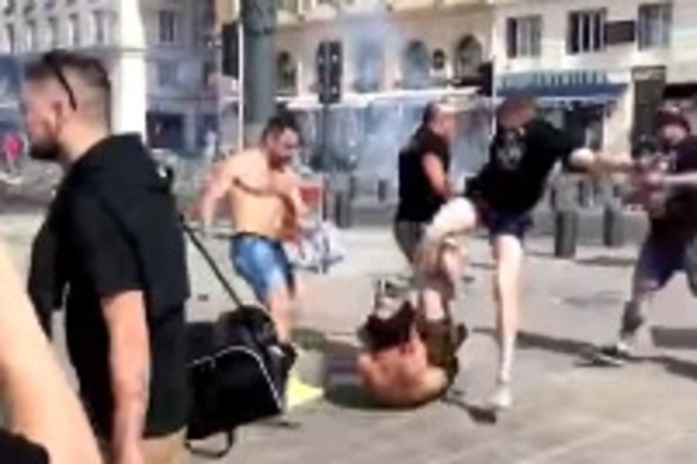 Nemilosrdni Rus brutalno gazio po glavi engleskog navijača! (VIDEO)
