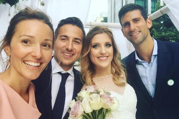 Novak sa Jelenom uveličao svadbu svog omiljenog komentatora i najboljeg drugara iz detinjstva! (FOTO) (VIDEO)