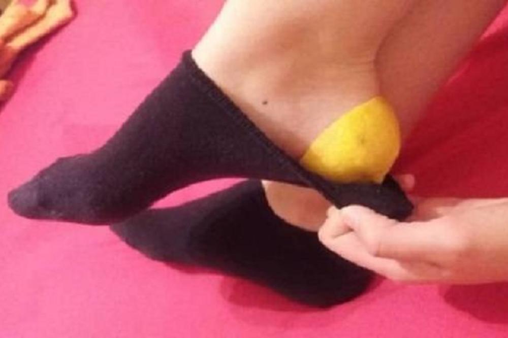 Stavila je limun na petu i legla da spava: Kad se probudila, mislila je da još uvek sanja! (GIF)