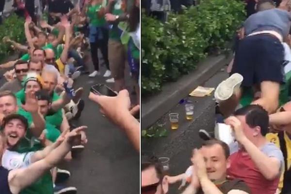 Najluđi navijači na Evropskom prvenstvu: Irci blokirali saobraćaj na originalan način! (VIDEO)