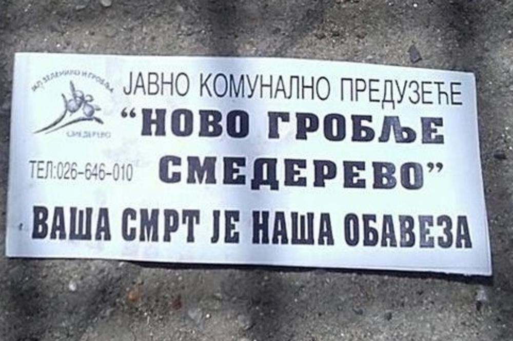 Kao da se reklamiraju plaćene ubice! Letak smederevskih pogrebnika zapanjio internet! (FOTO)