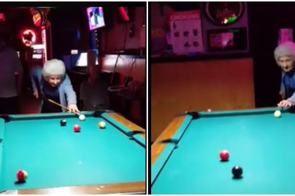 Majstor: Baka ima 95 godina i objasnila je kako se igra bilijar (VIDEO)