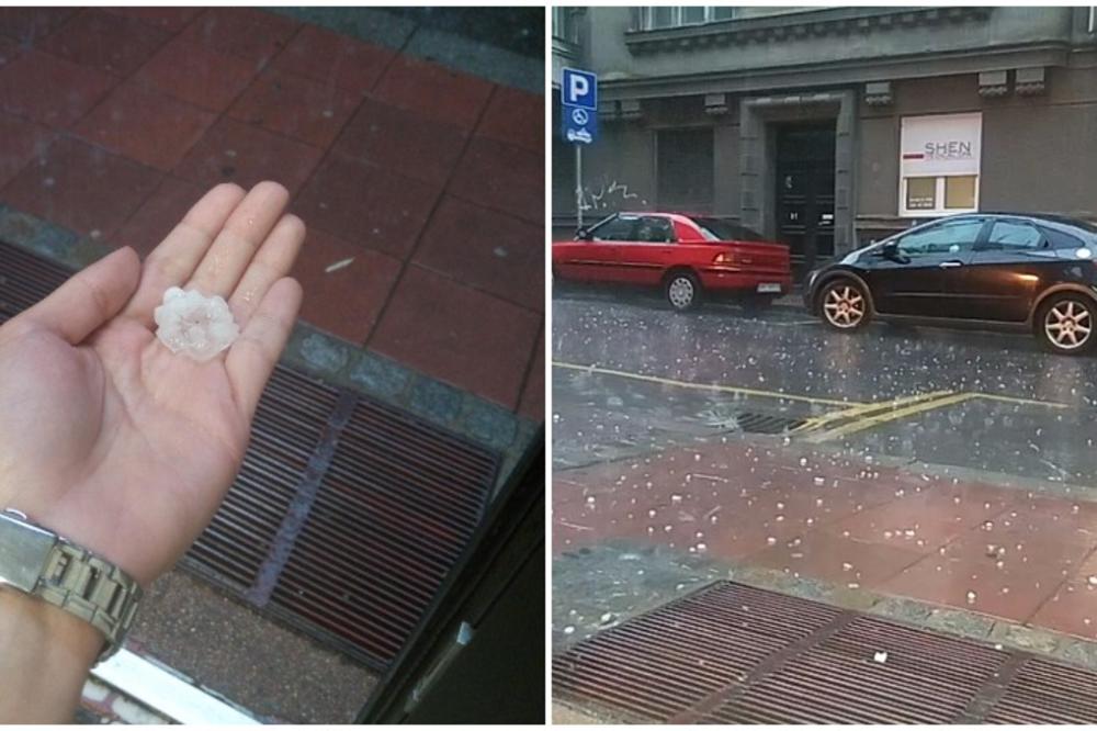 Pada, pa rastura: Udario grad veličine ping - pong loptice! (FOTO) (VIDEO)