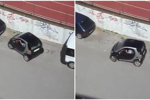 Ovo samo žena može! Ima mesta za šleper, a ona 10 minuta ne može da parkira smarta! (VIDEO)