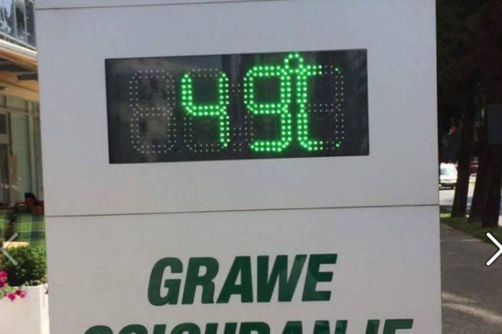 Ovaj grad na Balkanu bukvalno gori! U Podgorici 49 stepeni!