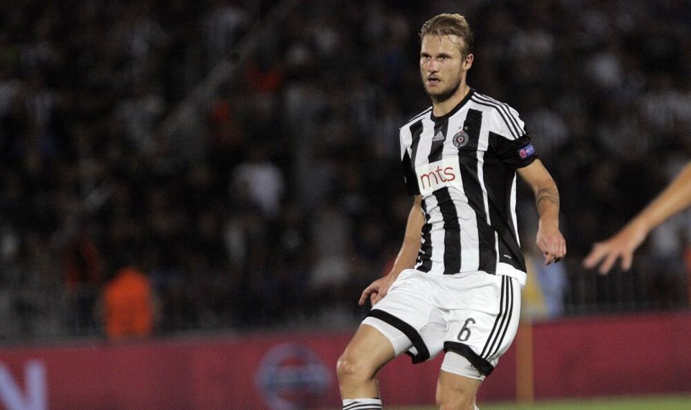 Gregor Balažic u dresu Partizana