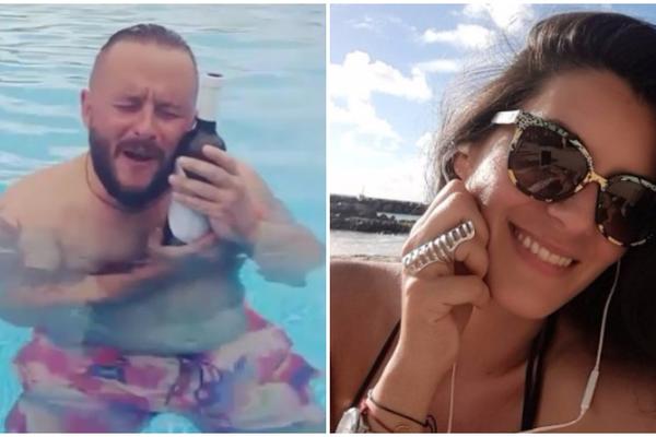 Šta li će joj muž reći: Kilibarda i Ivanović se opijaju u bazenu i pevaju (VIDEO)