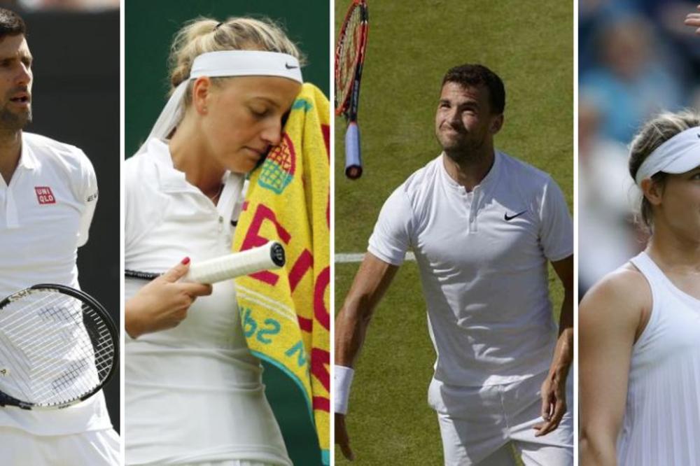 Nole nije jedini stradao: Subota je bila crni dan za velika imena na Vimbldonu! (FOTO)