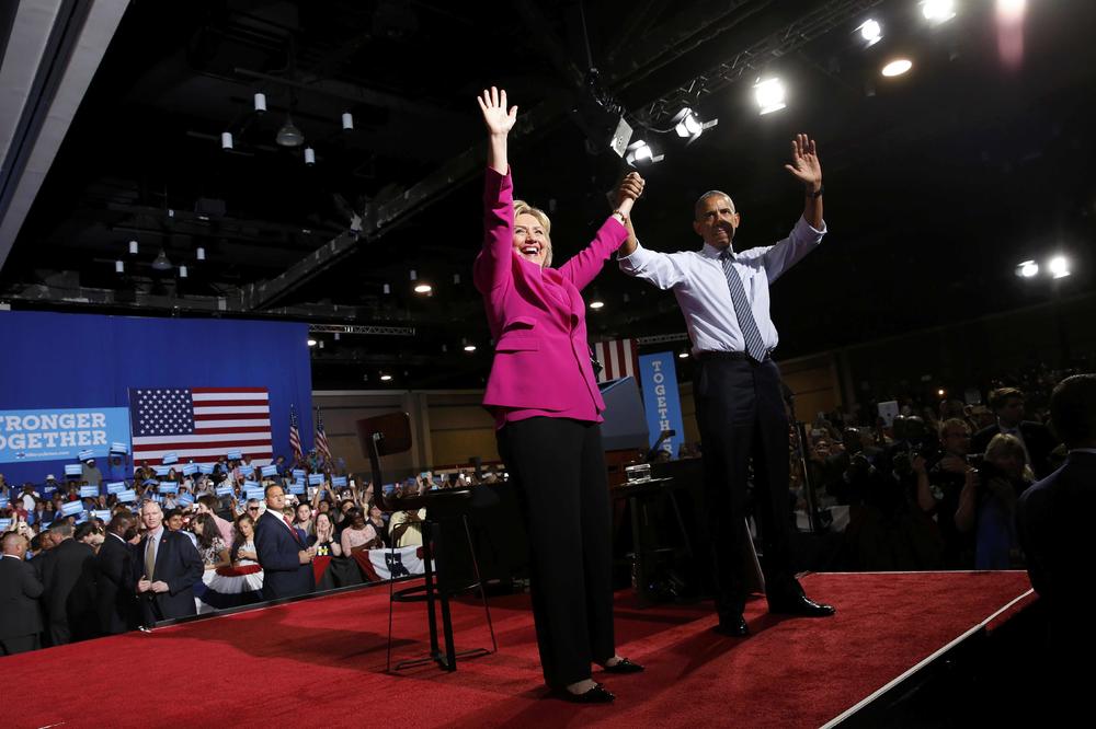 Spreman da preda palicu: Obama se priključio kampanji Hilari Klinton (FOTO)
