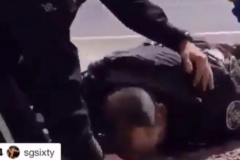 Borba za život: Policajac u lokvi krvi (UZNEMIRUJUĆI VIDEO)