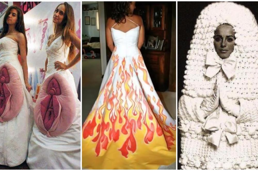 10 najgorih venčanica svih vremena! Kada vidite osmu ostaćete u šoku, a 6 je čist treš! (FOTO)