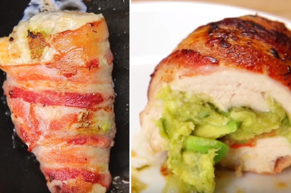 A zašto ih ne biste probali? Pileće bombe u slanini sa Gvakamoli sosom (RECEPT) (VIDEO)