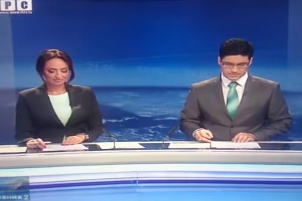 Voditeljka je bezobrazno šaputala na početku Dnevnika, a čula je cela zemlja (VIDEO)
