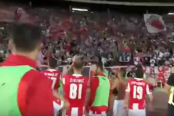 Delije su skandiranjem posle meča stavile do znanja igračima šta očekuju protiv Ludogoreca! (VIDEO)