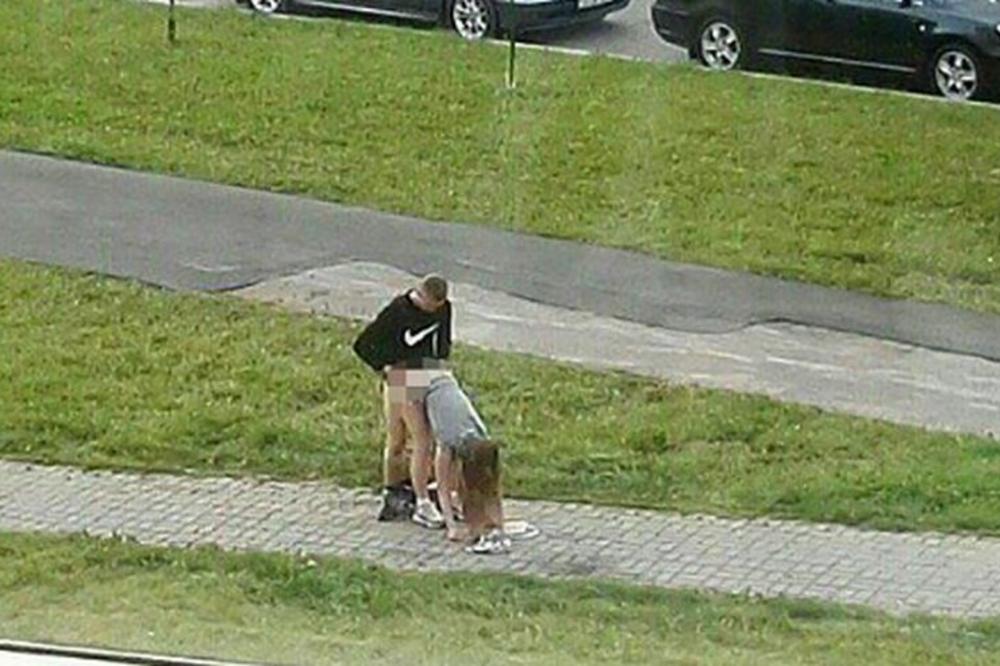 Divlji seks nasred ulice: Toliko se napalili, da nisu marili za prolaznike! (FOTO)